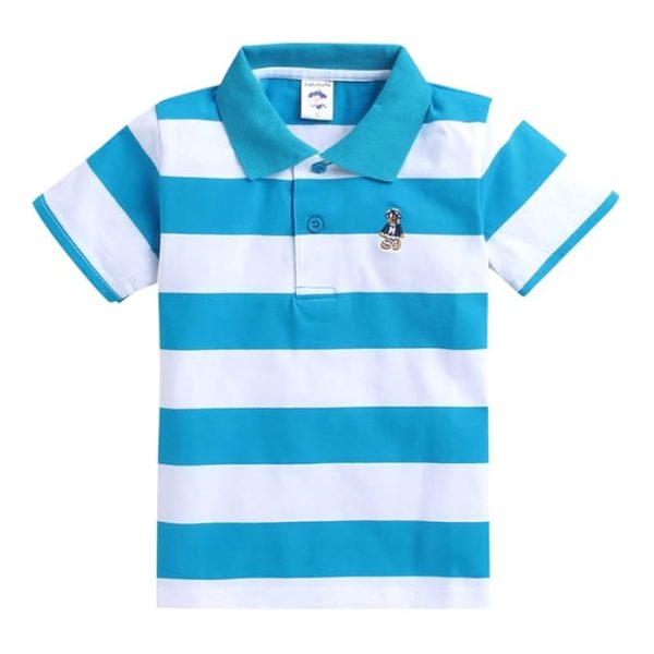 Boy's Polo Regular Fit T-Shirt- Blue