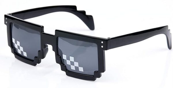 Irregular Polygonal 8-Bit Non-Polarized Sunglasses For Men & Women Big