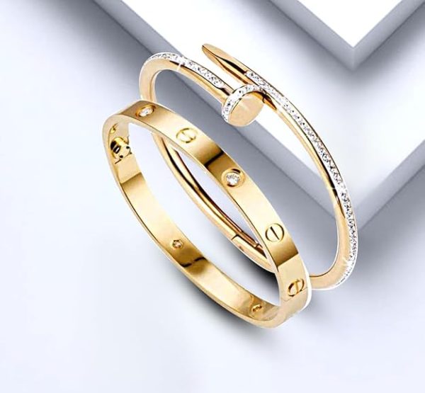 Bracelet for women Bangles for women Anti Tarnish Stylish Adjustable Bracelet for girls rose gold