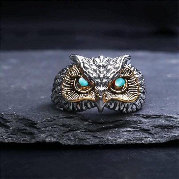 Charming Finger Ring Silver King Lion Silver Plated Adjustable Stylish Silver Ring-Classic