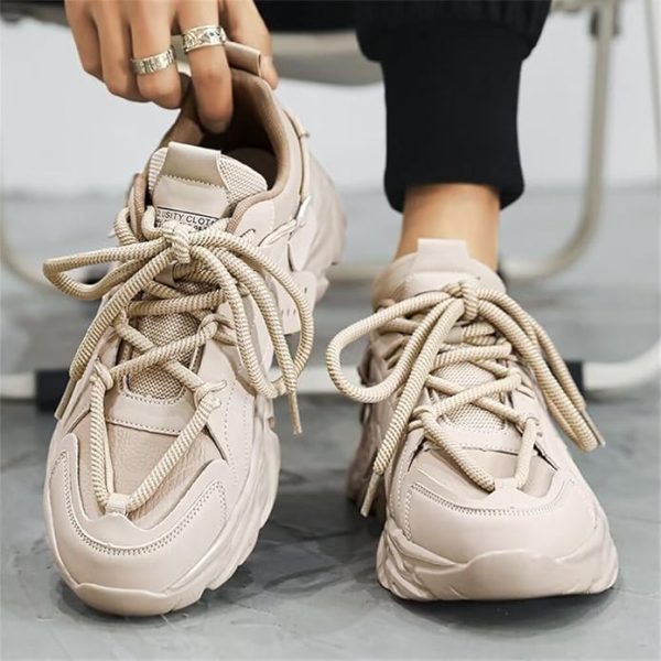 Chunky Sneaker for Men |  Stylish Design | Lightweight & Comfortable Beige