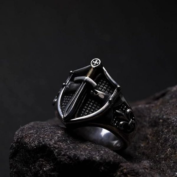 Charming Finger Ring Silver King Lion Silver Plated Adjustable Stylish Silver Ring-American